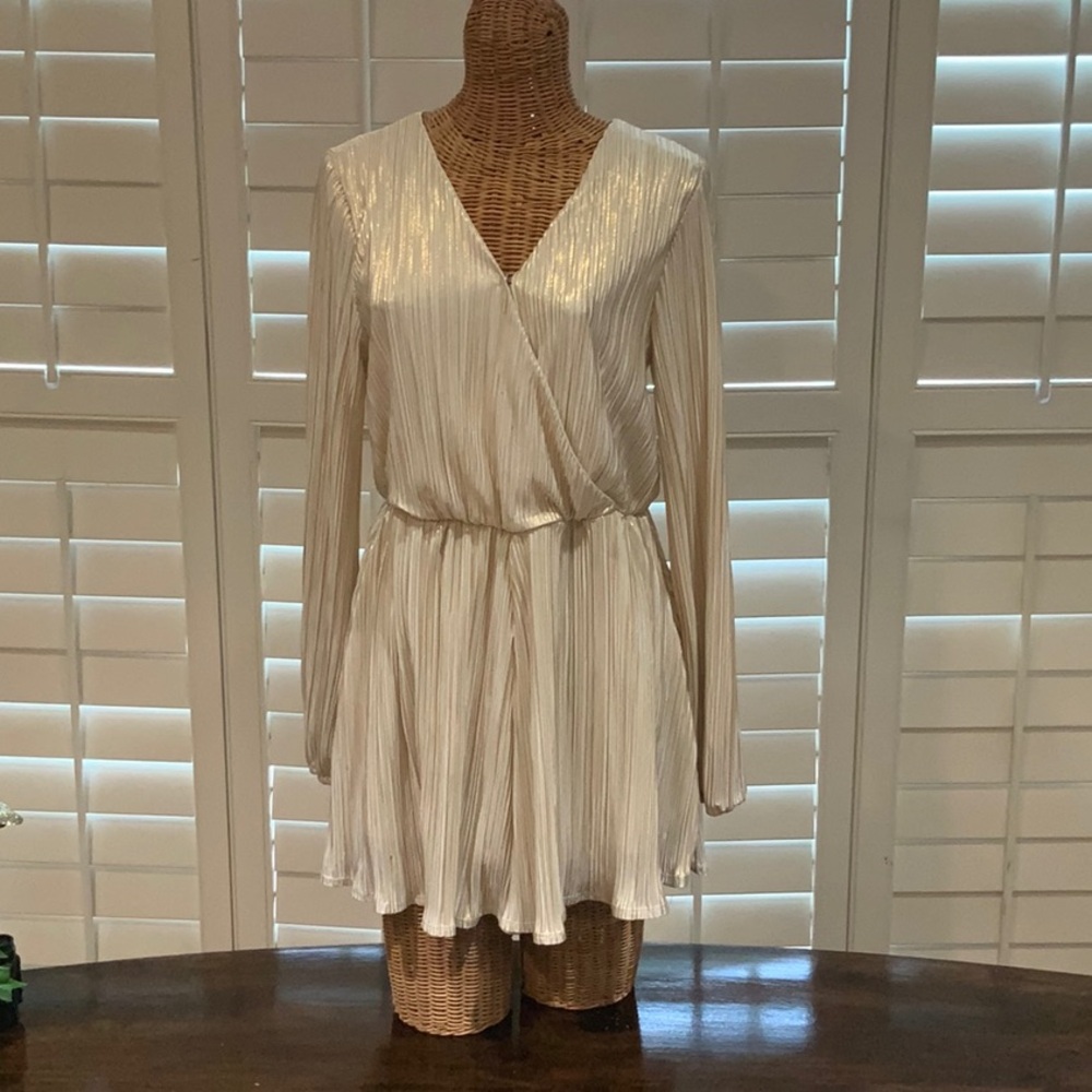 Jolt Cream Long Sleeve Romper
